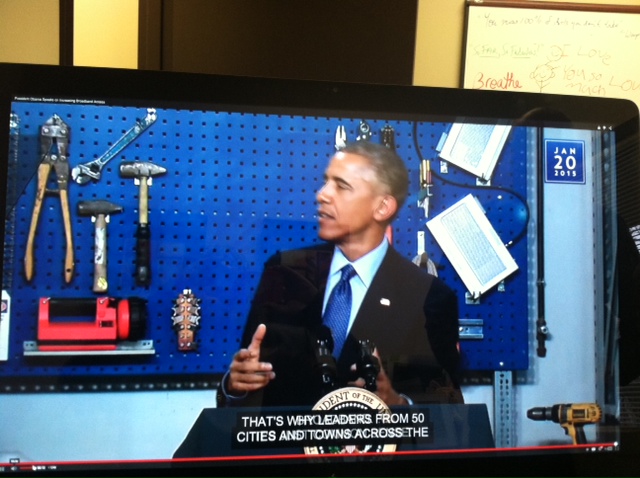 President Obama Jumps On Board the Local Broadband Bandwagon